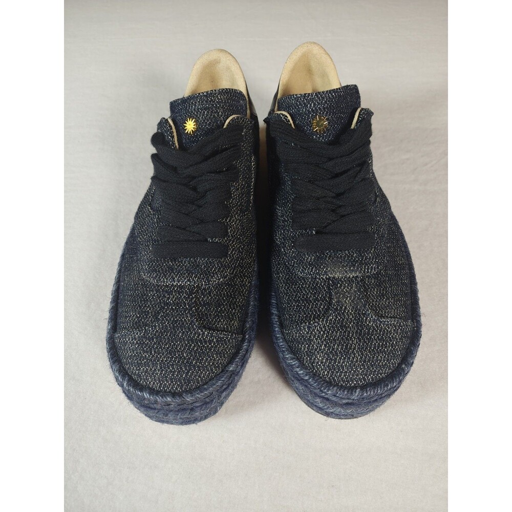 Stuart Weitzman Daryl Espadrille Sneakers Women’s 8.5 Indigo Canvas Platform